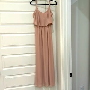 Show Me Your Mumu blush bridesmaids dress